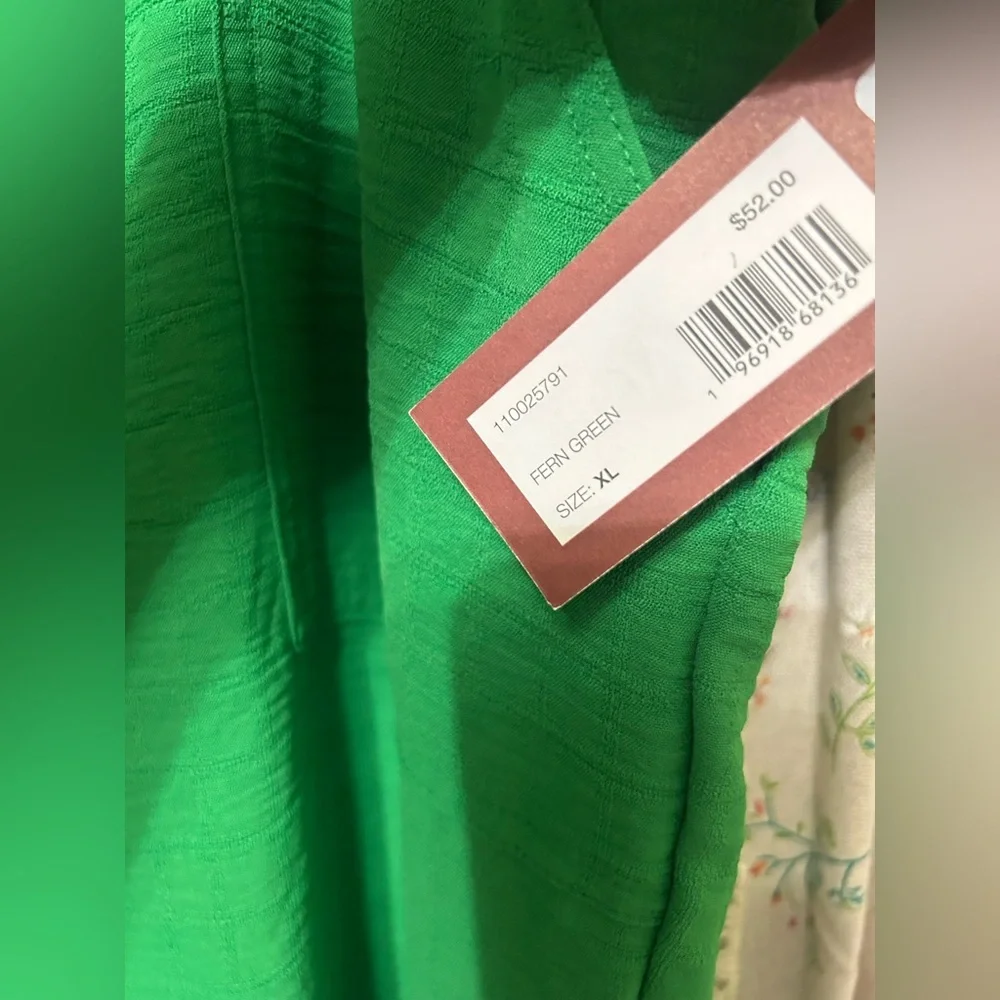 3/$30 Love Scarlett Fern Green Wide Leg Pants w/ Pockets Size XL NWT